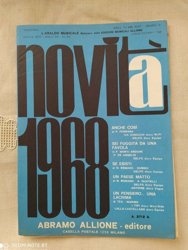 Novita 1968 album vintage - novita',