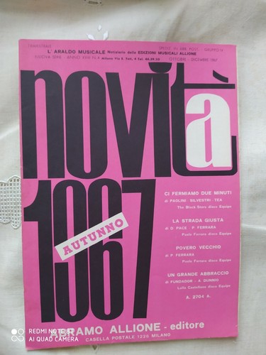 Novita autunno 1967 - novita',